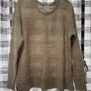 St. John's Bay Textured Knit Sweater in Oatmeal Cream